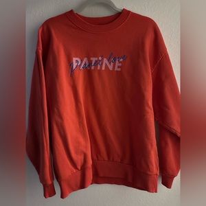 Red crewneck